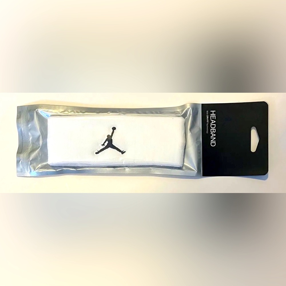 Nike Women's Jordan Jumpman Headband - White & Black - Brand New